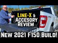 2021 Ford F150 Build - Line-X Premium Bedspray Secrets & Accessories Review-Space White Lariat Sport