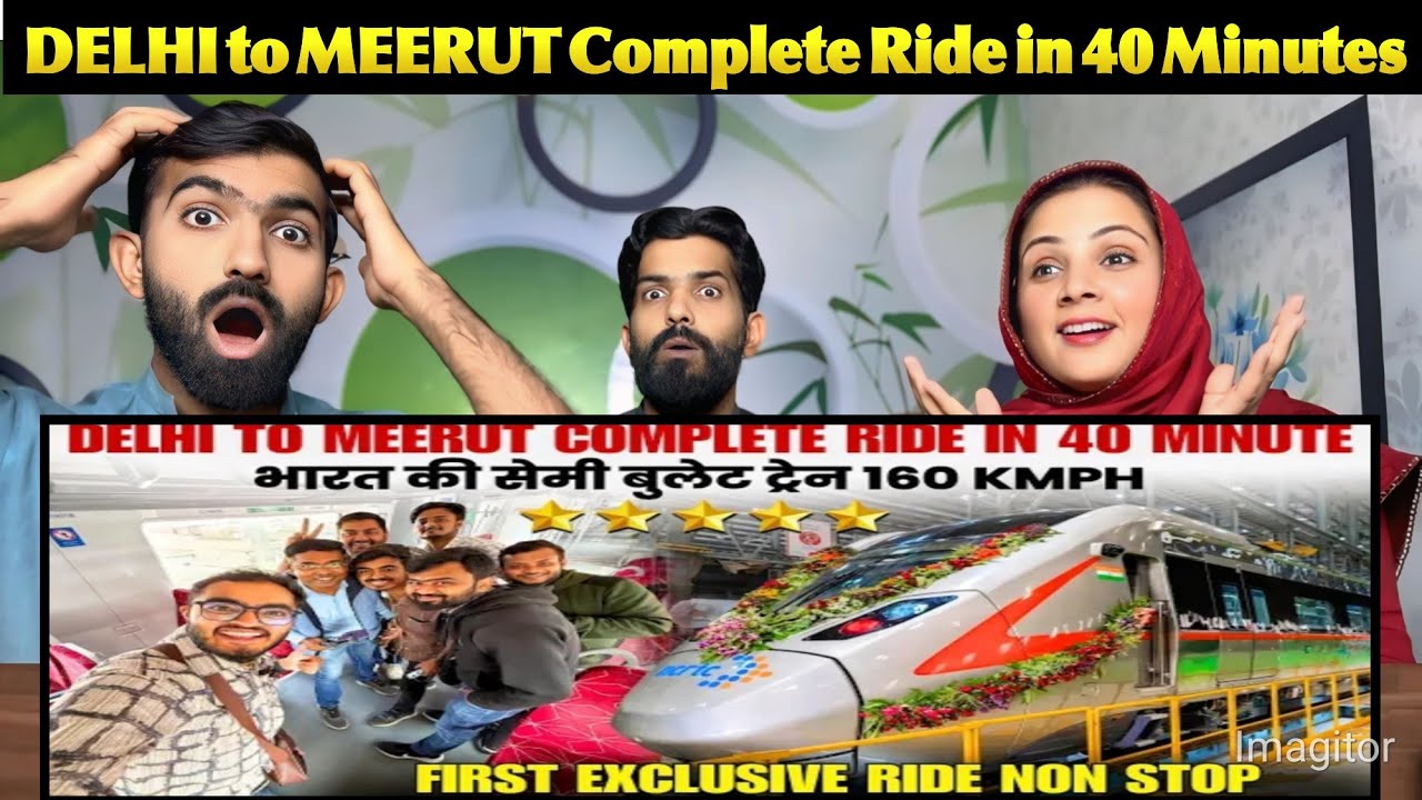 First Exclusive DELHI to MEERUT RRTS Namo Bharat Train Complete Ride in Just 40 Minutes (Non Stop)