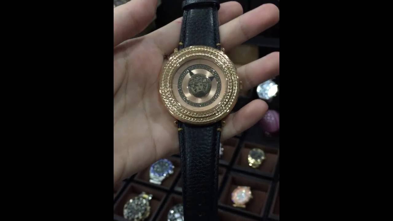 versace v metal watch