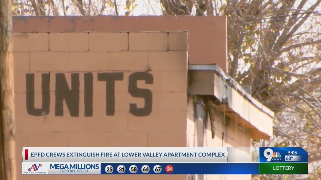 EPFD crews quickly extinguish fire behind Lower Valley apartment complex YouTube