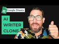 Build Your Own AI Writer in Google Sheets