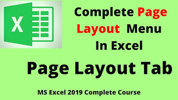 Excel Complete Page Layout  Menu || Complete Page Layout Tab In Excel  || Excel Course