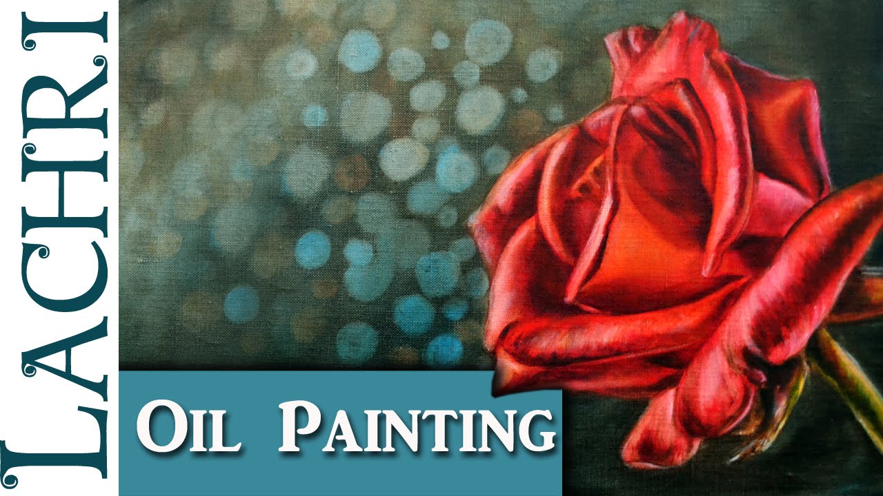 ⁣Painting a rose in oil paint - art tips w/ Lachri