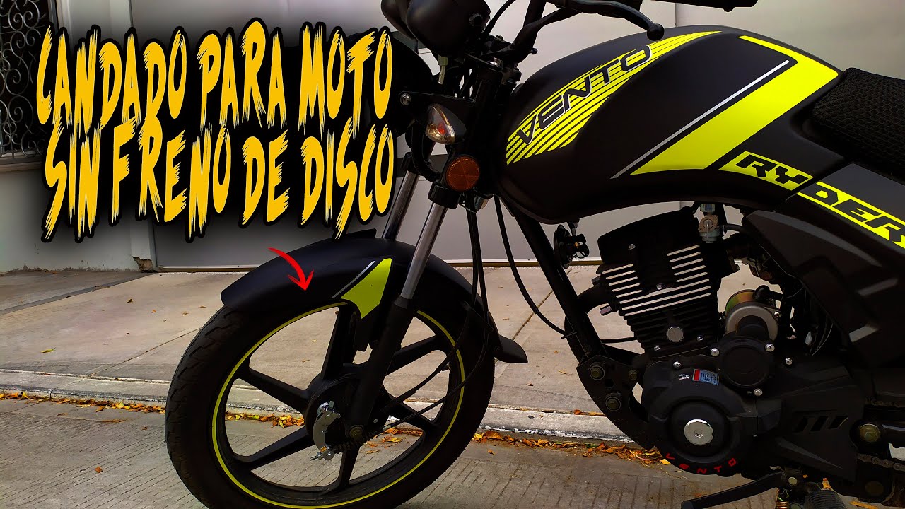 Candado freno de disco con alarma antirrobo moto – Grande