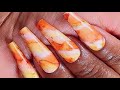 MAKARTT BLOOMING NAIL GEL TUTORIAL  | DIY NAIL TUTORIAL | COFFIN SHAPE | Jade Otaru