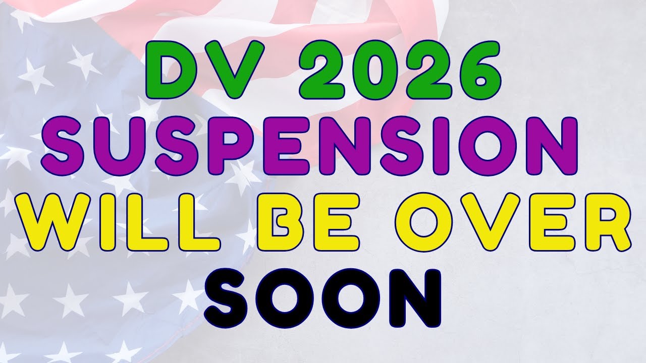 Вы можете получить свою визу СКОРО | Признаки того, что приостановка программы DV 2026 временная ...
