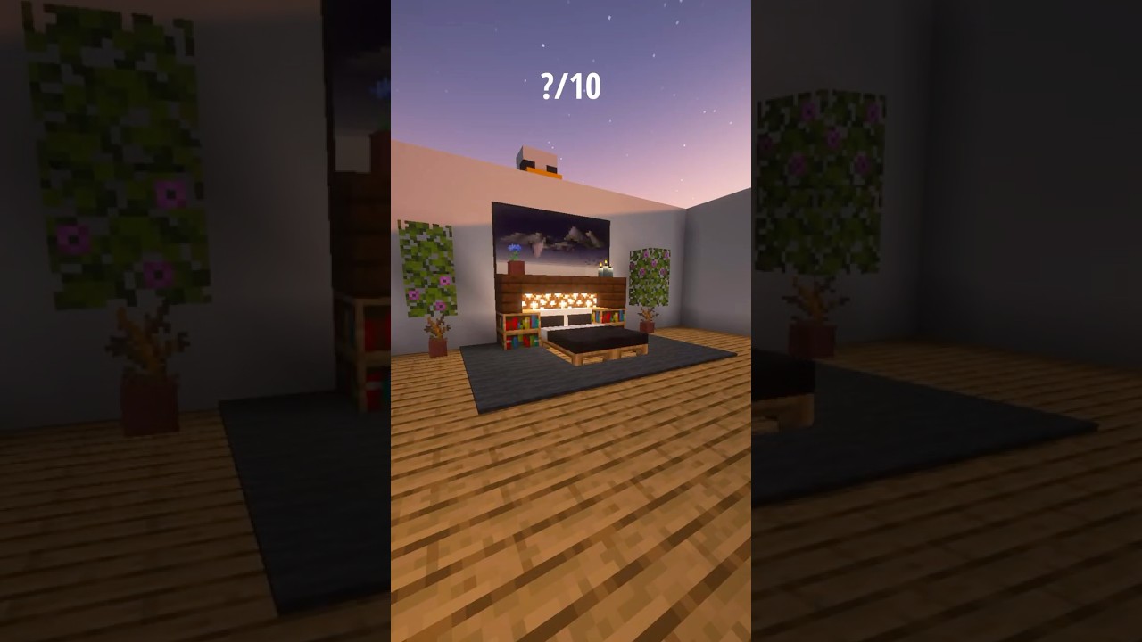 Minecraft Black Bed Design 🛏️🌑