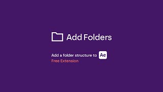 Celebrity Add Folders Tutorial (Free extension for Adobe After Effects) Profile