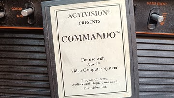 Atari 2600 gameplay: Commando (1988)