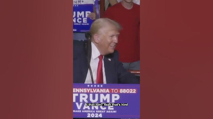 Trump thanks attendees at the rally where he was nearly assassinated.