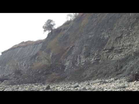 Landslide at Monmouth Beach, Lyme Regis, Jurassic Coast