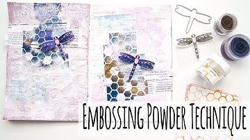 How to Use Embossing Powder With Stencils