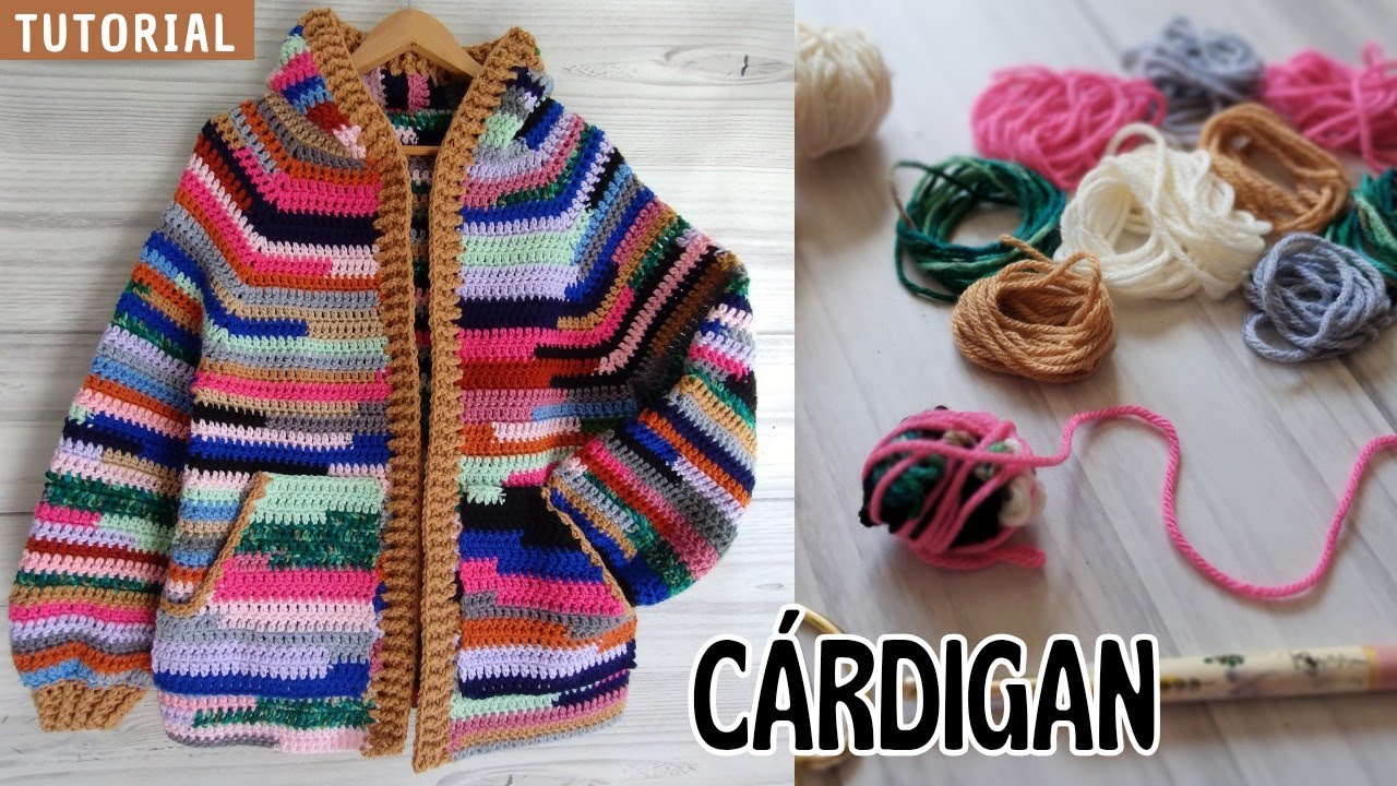 КАРДИГАН С ОСТАТКАМИ ШЕРСТИ!!! 🧶СВЕРХ ВНИЗ 👌Пошаговое руководство, ВСЕ РАЗМЕРЫ