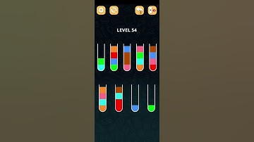 Color Sort Puzzle Level 54 Walkthrough Solution iOS/Android