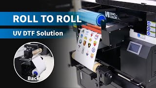 A2 UV Flatbed Printer With R.L. Kit For Roll to Roll UV DTF Printing