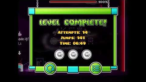 Easy User Coins Geometry Dash 2.1 Shine by KFAOPITAR 100% 3/3 Coins