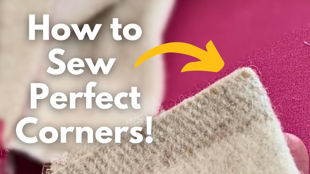 How to Sew Corners on a Sewing Machine the Easy Way - YouTube