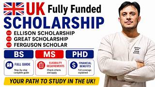 Top 3 UK Fully Funded Scholarships 2026-27 | Ellison, GREAT & Ferguson | BS, MS, PhD | Full Guide