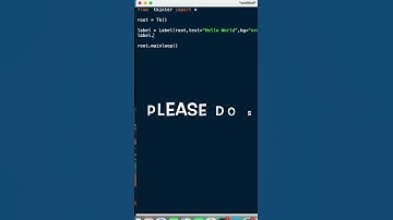 How to create labels in tkinter? #tkintertutorial #tkinter #label #shorts #shortvideo