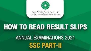 How to Read Result Slips 2021 - SSC Part-II