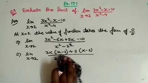 EX 13.1 CLASS 11 Qus 7 NCERT Solutions for Class 11 Maths Chapter 13 Limits and Derivatives