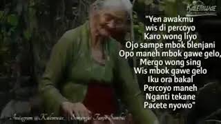 Pitutur jowo subcribe yo wong