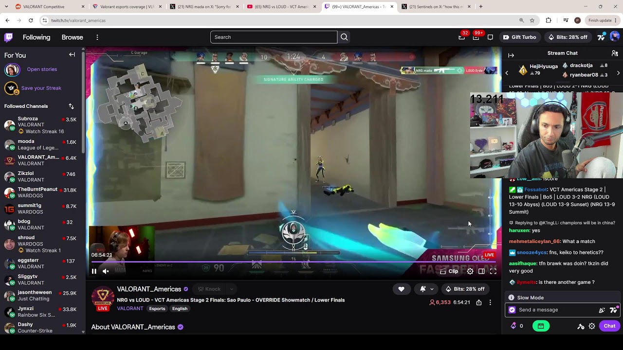 EG FNS | NRG vs LOUD - VCT Americas Stage 2 Playoffs #VCTWatchparty | !vote !inzone