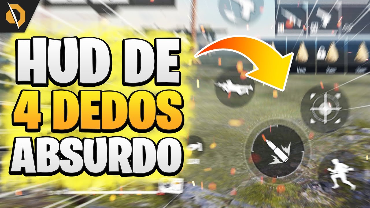 O MELHOR HUD 4 DEDOS DO FREE FIRE!