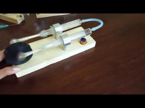 Transparent alpha stirling engine