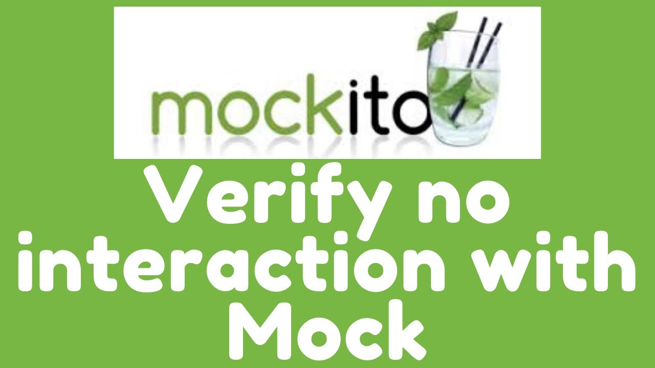 Mockito Verify No Interactions With Mock