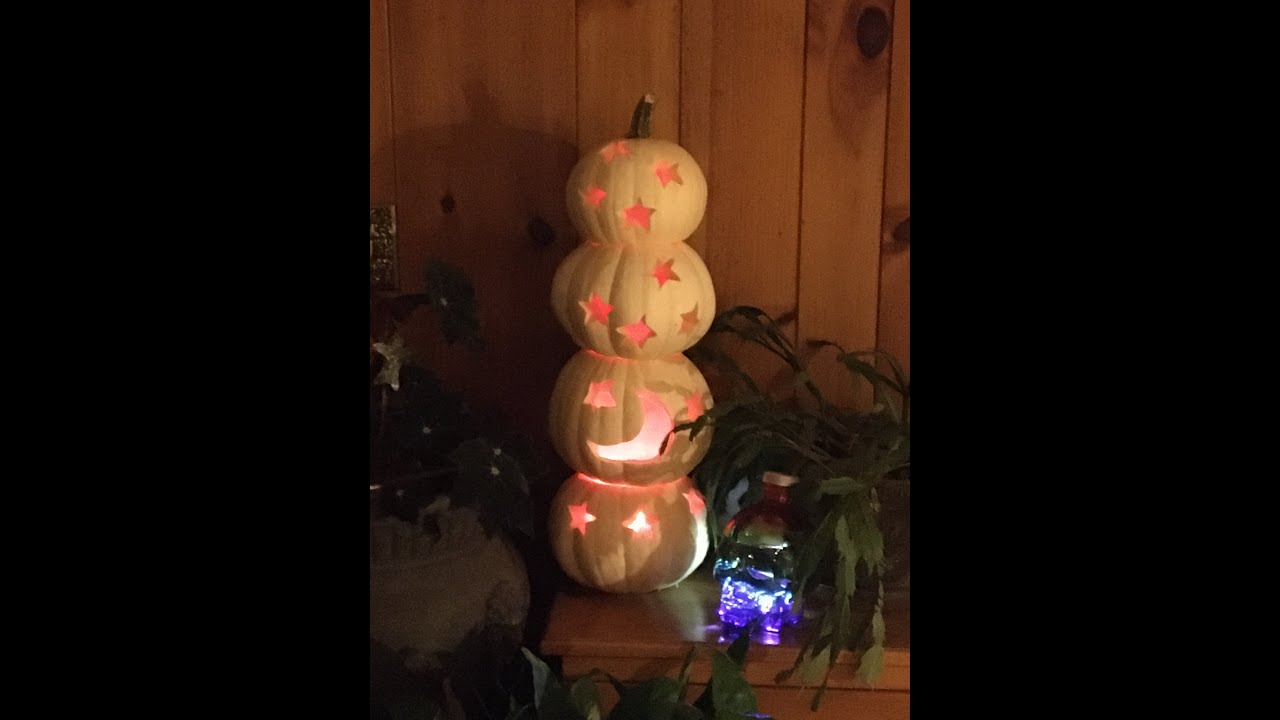 Halloween Jack o lantern tower DIY