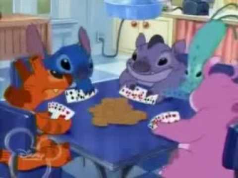 here stitch plays poker with 520-cannonball 501-yin 502-yang 513-richter