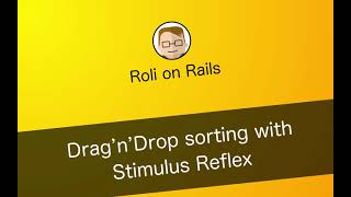 Drag'n'Drop sorting with Stimulus Reflex