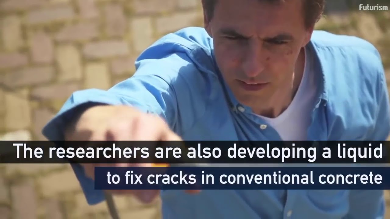 Self Healing 'Bio' Concrete Repairs Its Own Cracks YouTube