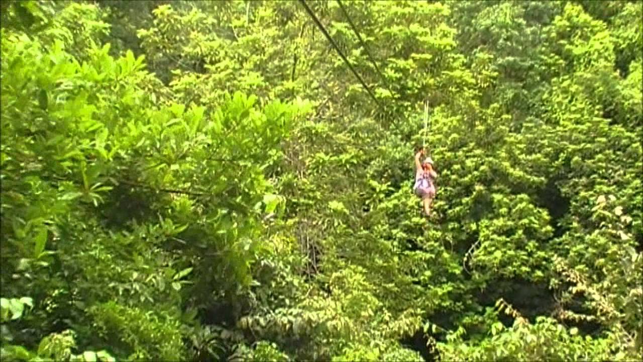 Ariel Trek Barbados 27 May 2013 Barbara Kemp does zipline.. YouTube
