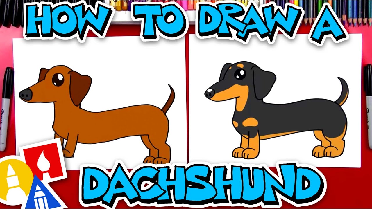 How To Draw A Dachshund Youtube