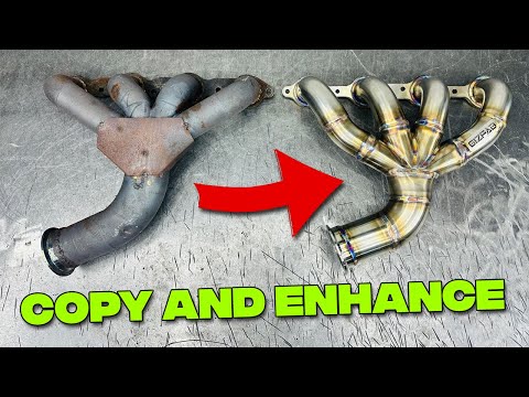 E36 LSX EXHAUST MANIFOLD FABRICATION