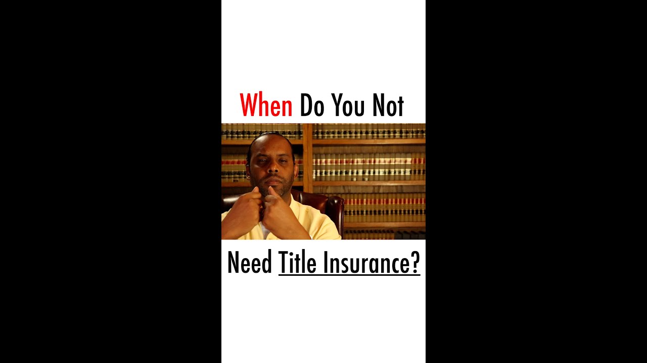 Can you buy a house without title insurance? Jason Howell JD YouTube