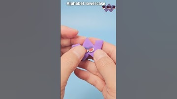 w | Lowercase Alphabet Lore make clay #shorts #alphabetlore