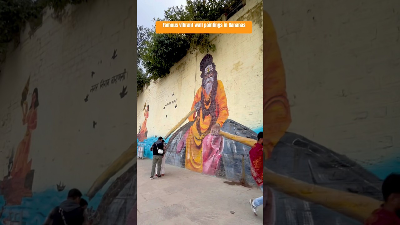 Famous vibrant wall paintings in Bananas😍 