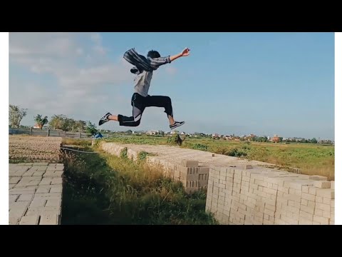 latihan parkour. bikin ngilu