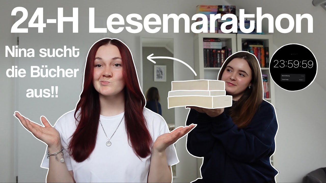 Wir haben 24 Stunden am Stück gelesen ⏱️🫶🏼😴 Nina entscheidet, welche Bücher ich lese!🫂