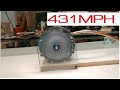 YouTube's Fastest Tesla Turbine! 431 MPH Periphery Speed!