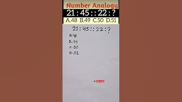 Number Analogy Reasoning Short Tricks #reasoning #shorttricks #rrbntpc #rrb #ssccgl #rrbgd #sscchsl