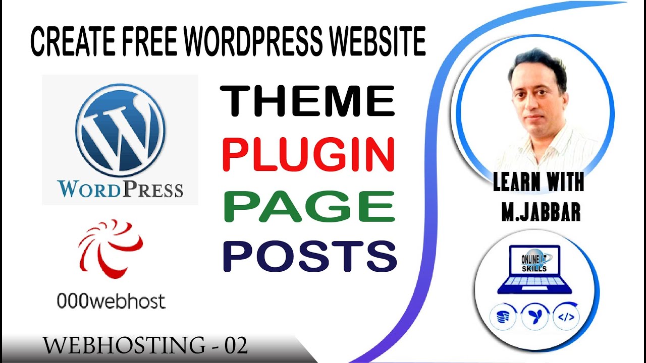 How to create free e-commerce WordPress website, themes, plugins, pages and posts 