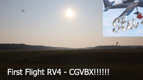 First Flight!!!!   RV4 C-GVBX