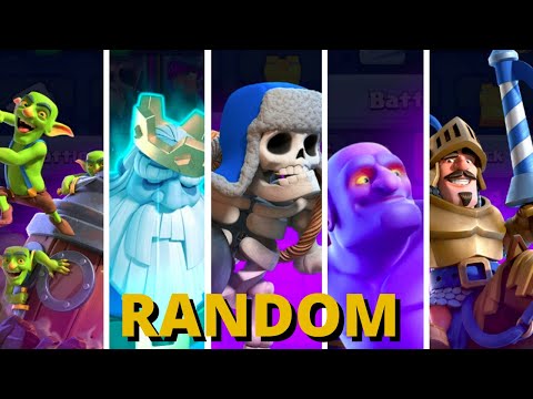 Winning With ONLY RANDOM DECKS – CLASH ROYALE