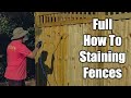 How to Stain Wood Fences