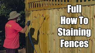 How to Stain Wood Fences
