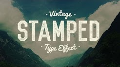 Vintage Stamped Text Tutorial in Photoshop - Durasi: 15.34. Vintage Stamped Text Tutorial in Photoshop - Durasi: 15.34.